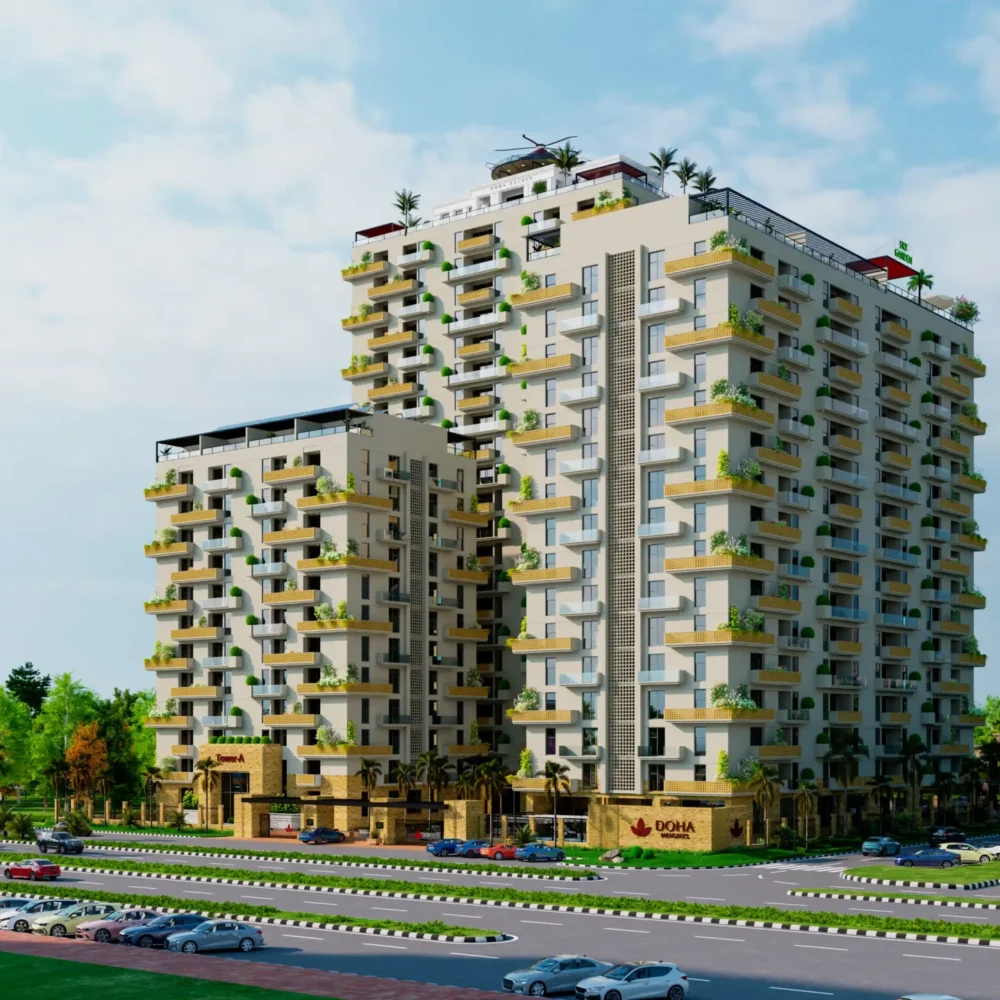 Doha Heights Wellness club in faisal hills, Islamabad — real estate project