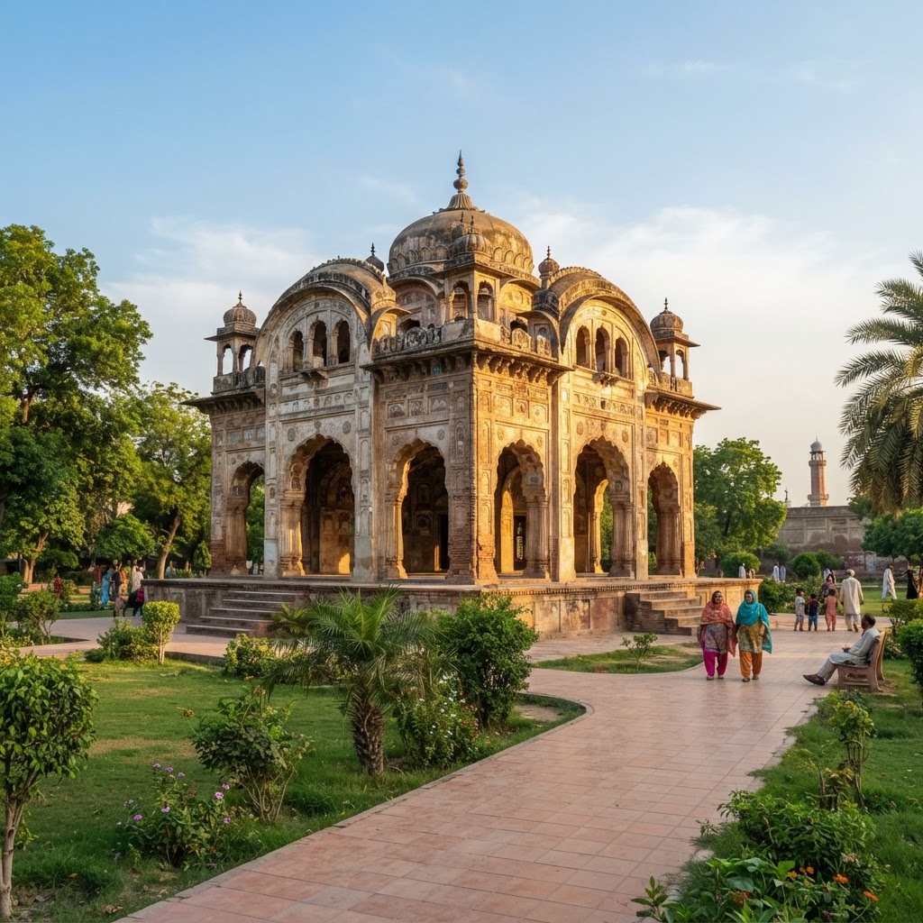 Sheranwala Bagh Baradari monument in Gujranwala, Pakistan